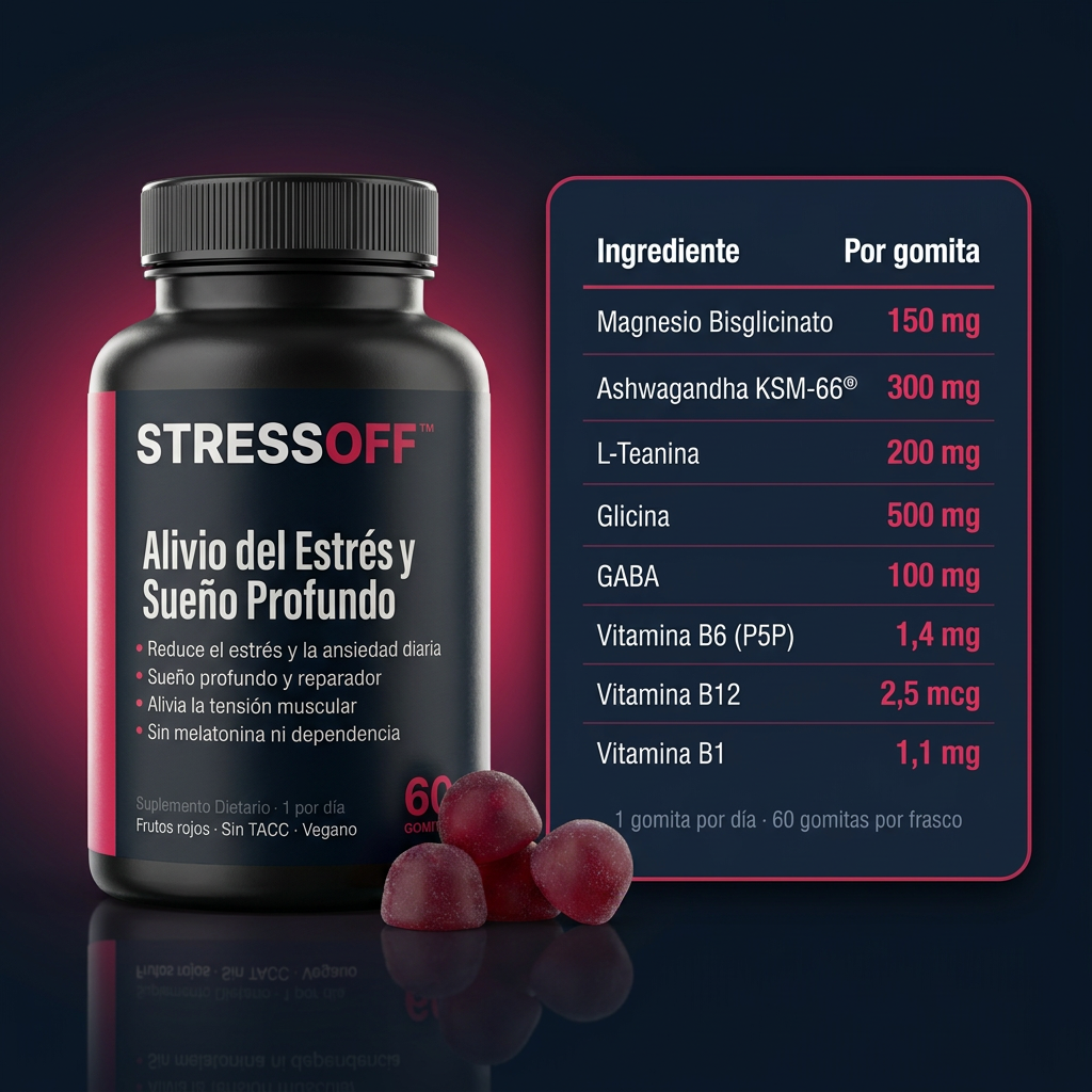STRESSOFF™ | Gomitas de Relajación y Sueño Profundo