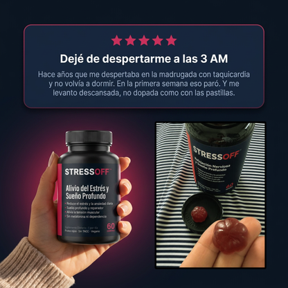 STRESSOFF™ | Gomitas de Relajación y Sueño Profundo